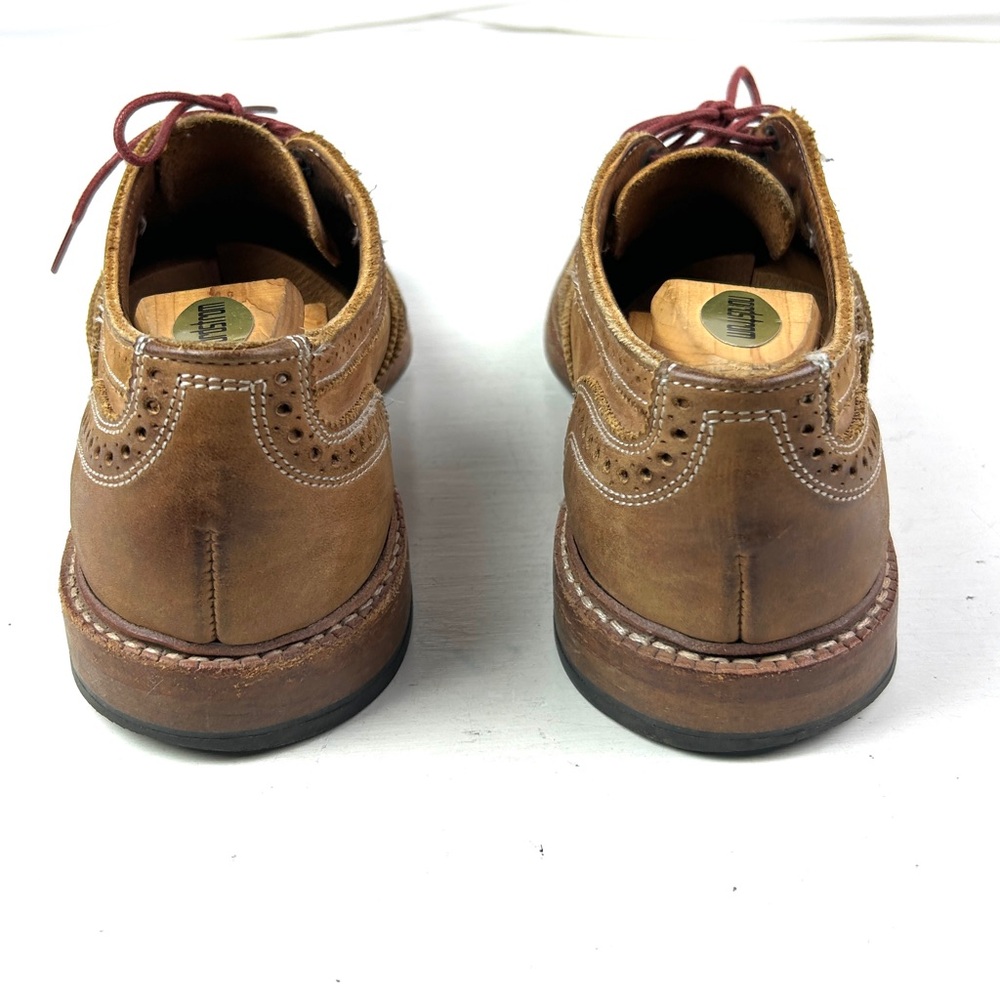 Allen Edmonds Neumok Mens Brown Leather Wingtip Oxford Shoes Size 10D - Picture 4 of 7
